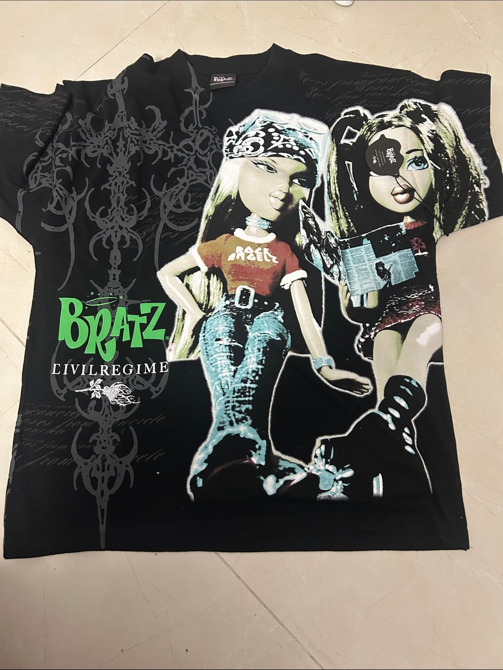 Bratz Graphic Black Short Sleeve Tee by Civil Regime L